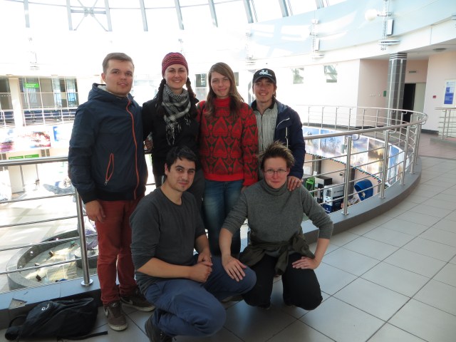 Our team: The top row: Ilya, Svetlana, Tonya and Radmir; The bottom row: Nuno and Marjukka