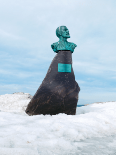 Photo Jeroen Toirkens.  Norway, Vardø Monument for Willem Barentsz in Vardø.  