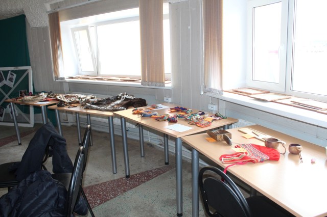The exhibition contained items from the Kola Peninsula, Yamal, Arkhangel'sk Region, Sakha and Finland