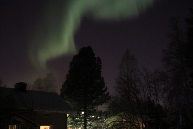 Northern lights in Rovaniemi, Finland, as a christmas present 24 December 2014
