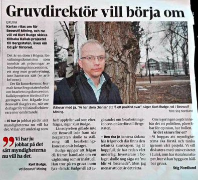 beuwolf mining kallak